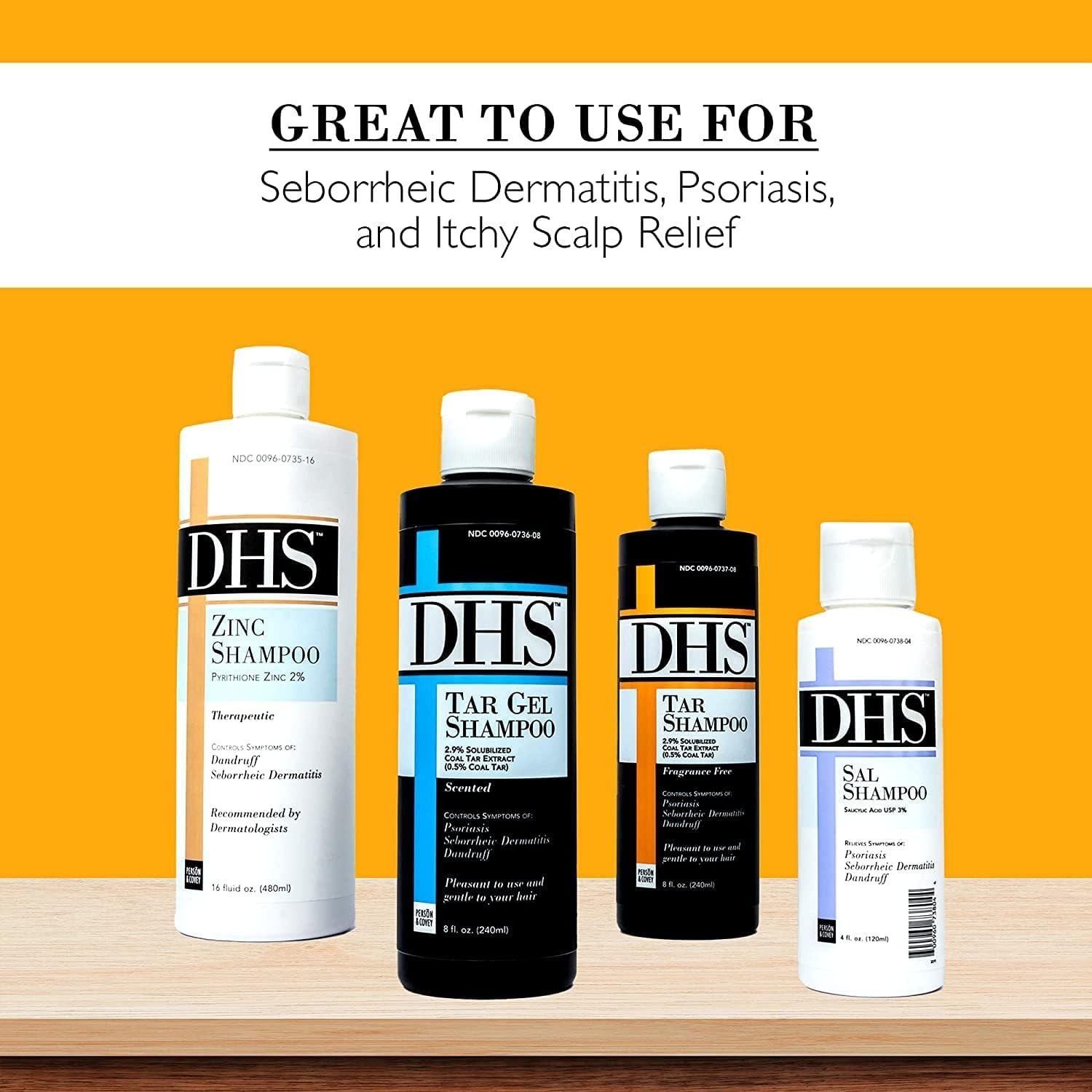 Champú de Alquitrán DHS 8 oz - Paquete de 2 Botellas