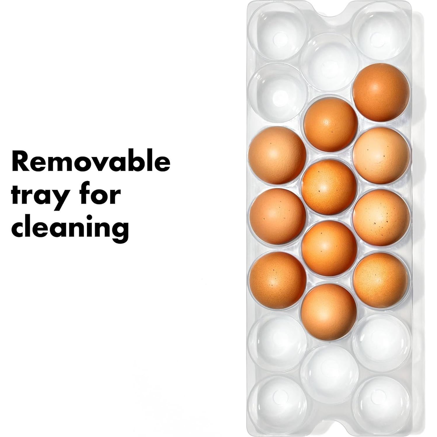 Contenedor de Huevos OXO Good Grips con Tapa y Bandeja Removible