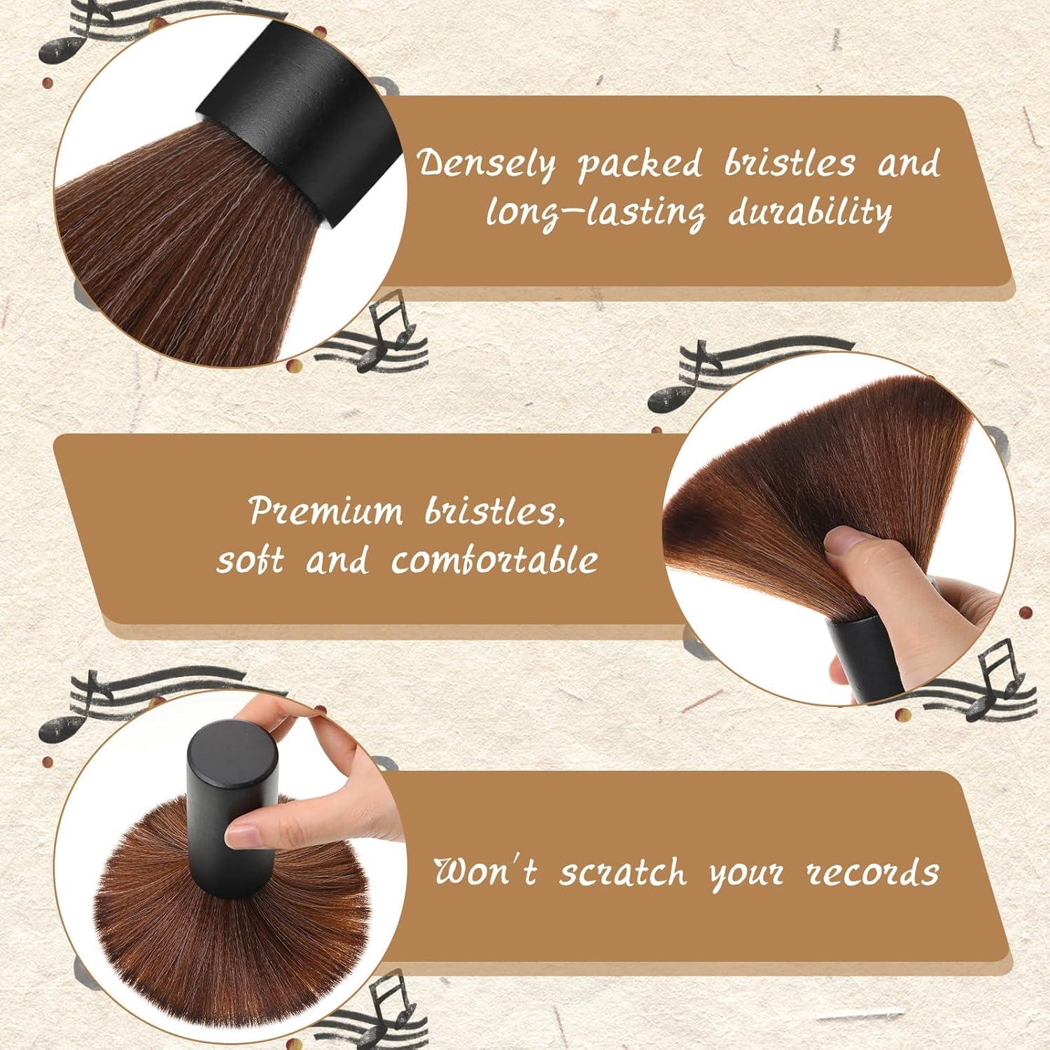 Juego de 3 Cepillos de Limpieza de Vinilo Ziliny - Antiestáticos