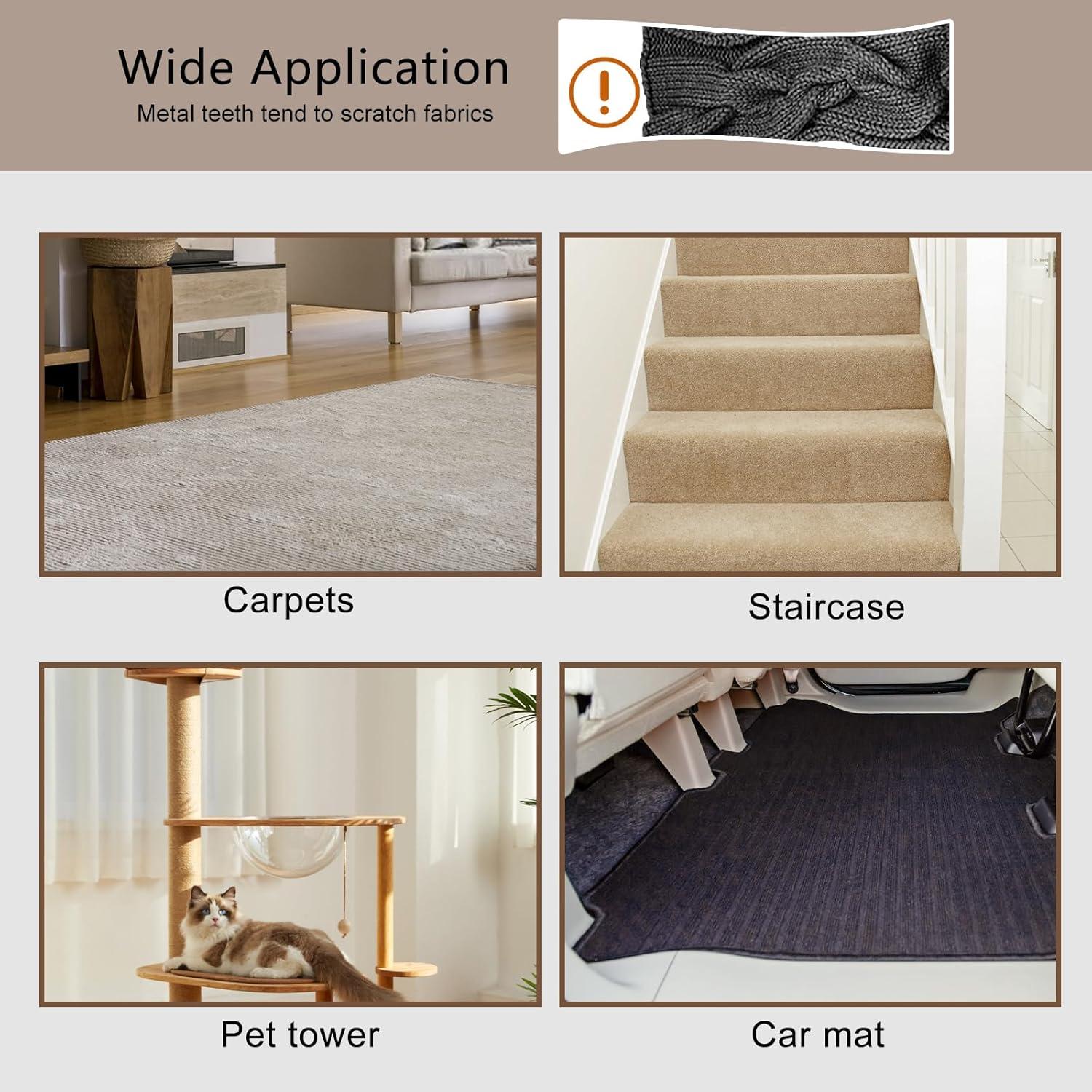 Rastrillo para Alfombra AIZAL 142 cm Eliminador Pelo Mascotas