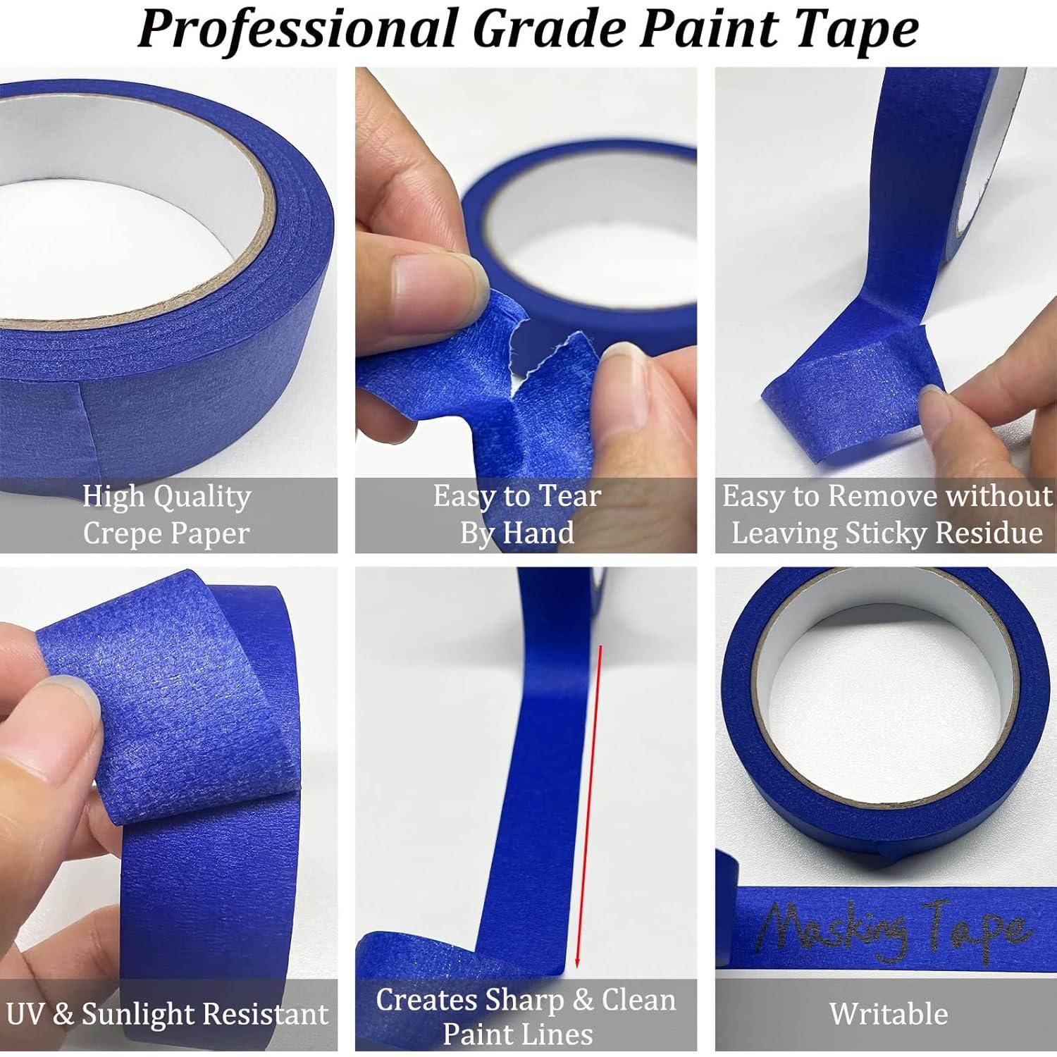 Cinta de Pintor Azul Smaring 4 Rollos 2.39 cm x 20.12 m