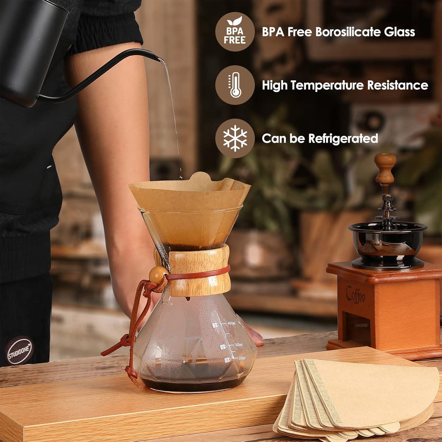 Cafetera de Goteo Puricon 15 oz Vidrio Borosilicato Manual