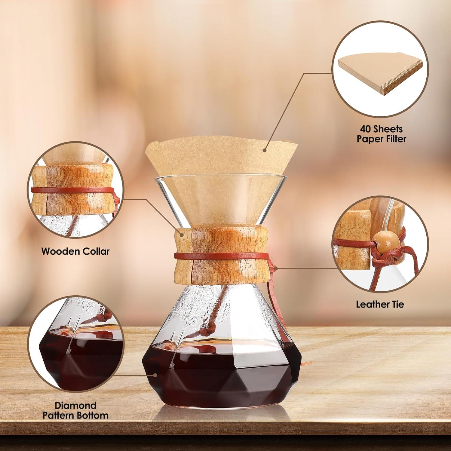 Cafetera de Goteo Puricon 15 oz Vidrio Borosilicato Manual