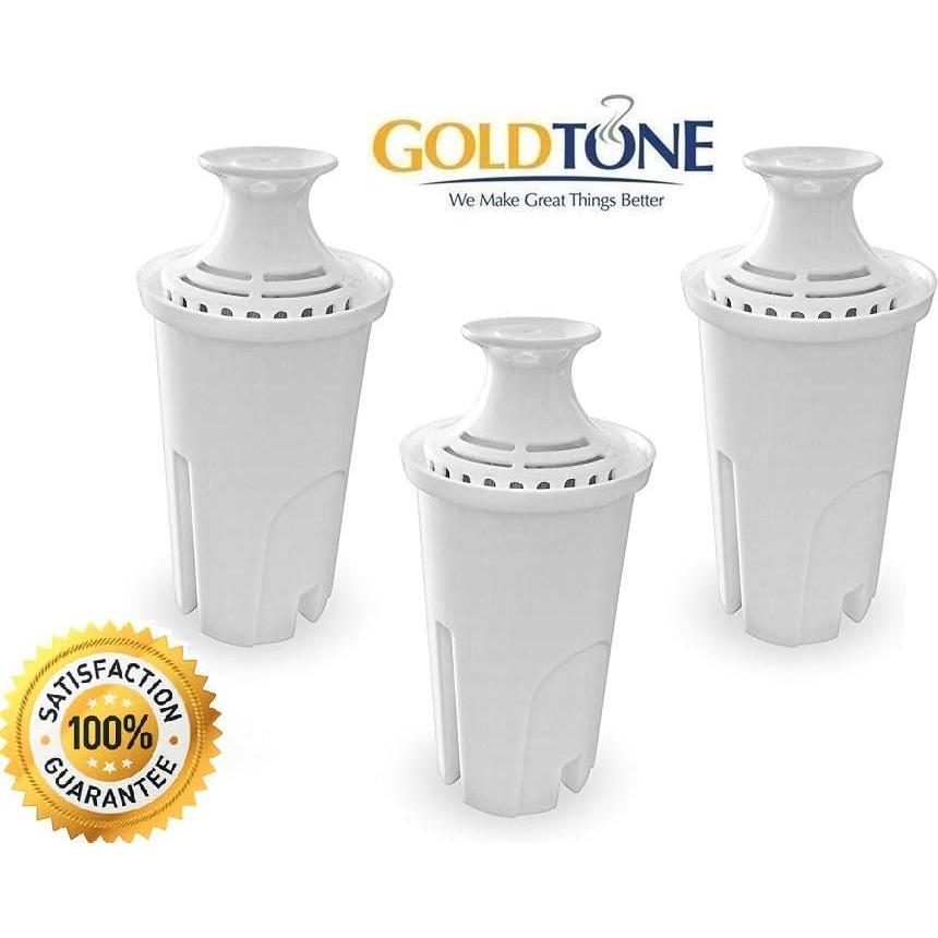 Filtros de Agua GoldTone para Jarras Brita y Mavea - 3 Unidades