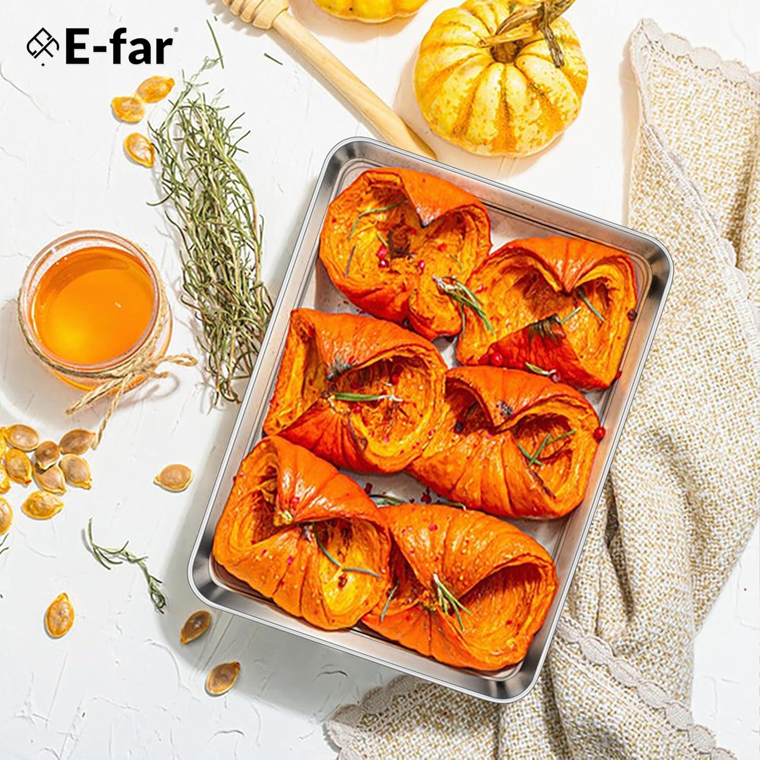 Bandeja para Horno Mini E-far 23.9x18.5 cm Acero Inoxidable