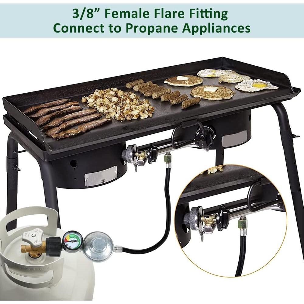 Regulador de Propano ATKKE 0.91m con Medidor y Manguera