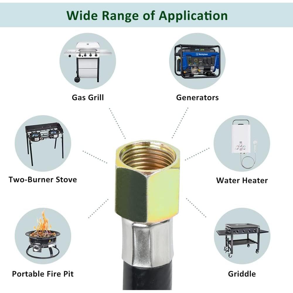 Regulador de Propano ATKKE 0.91m con Medidor y Manguera