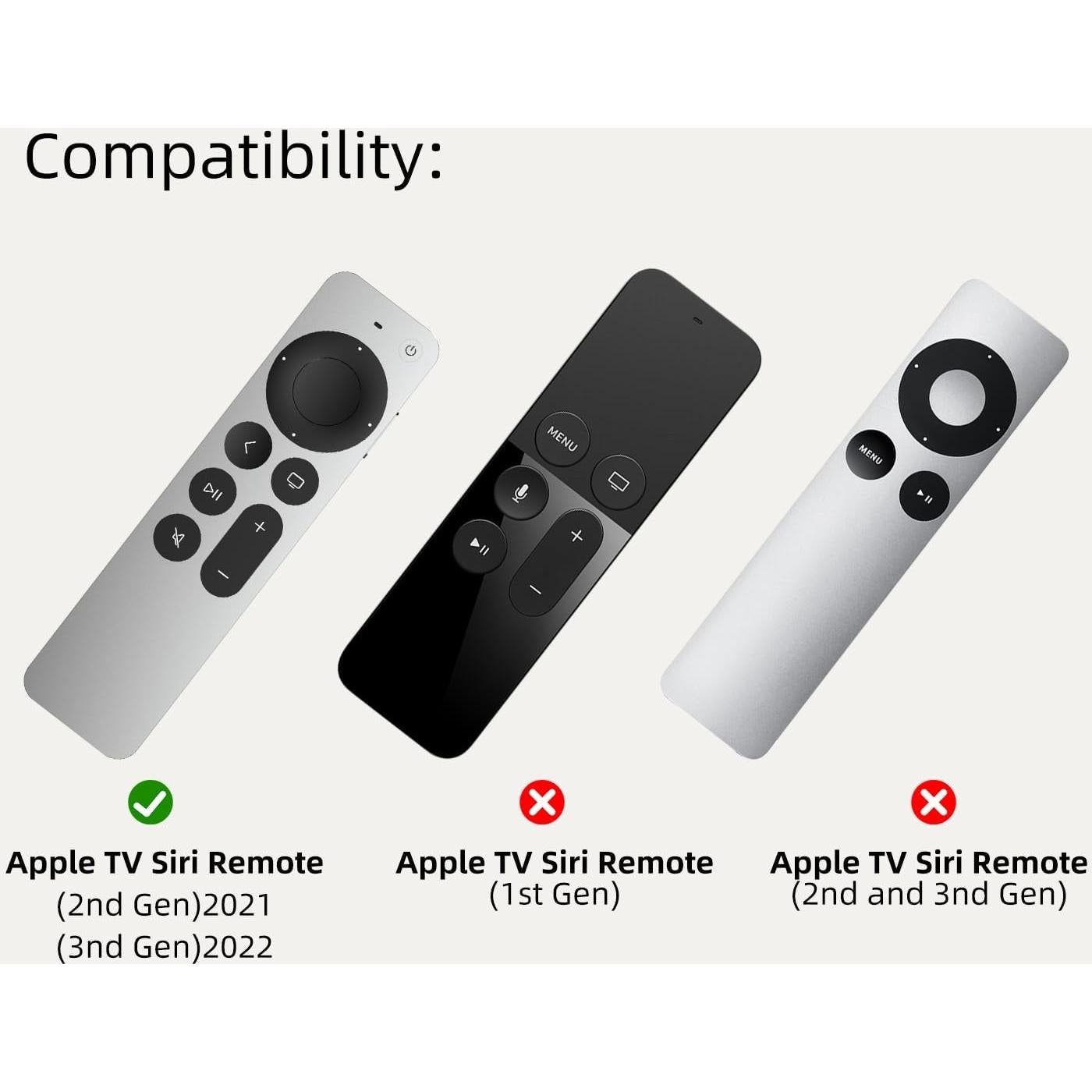 Funda de Silicona Antideslizante ARSUNOVO para Control Remoto Apple TV 4K