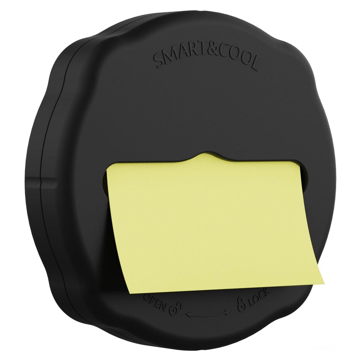 Dispensador Magnético de Notas Adhesivas Smart&Cool Negro 10.9 cm