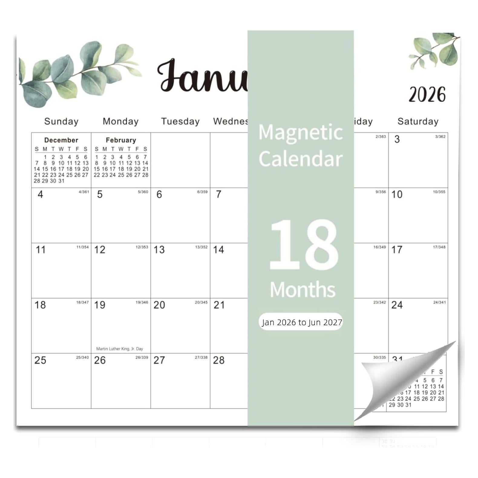 Calendario Magnético Kuraoyan 2026-2027 33x29 cm