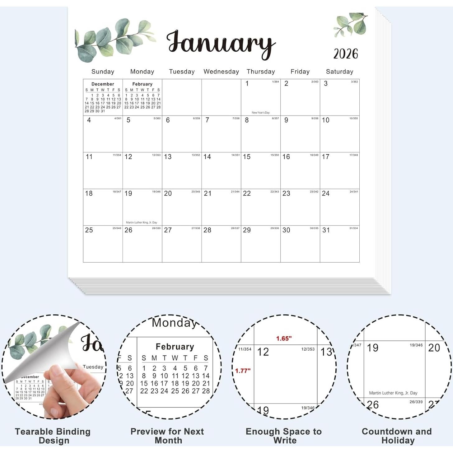 Calendario Magnético Kuraoyan 2026-2027 33x29 cm