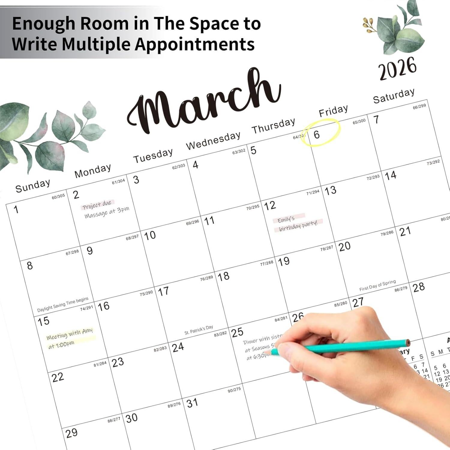 Calendario Magnético Kuraoyan 2026-2027 33x29 cm