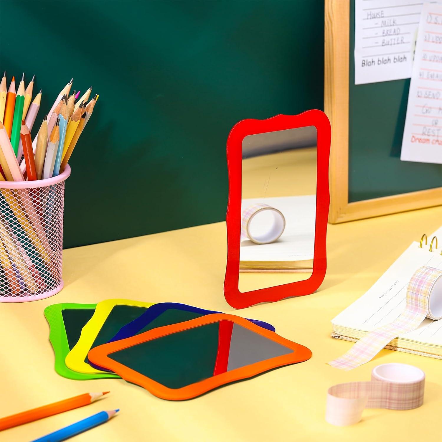 Espejos irrompibles Yalikop 10 Pcs para niños 16x10 cm