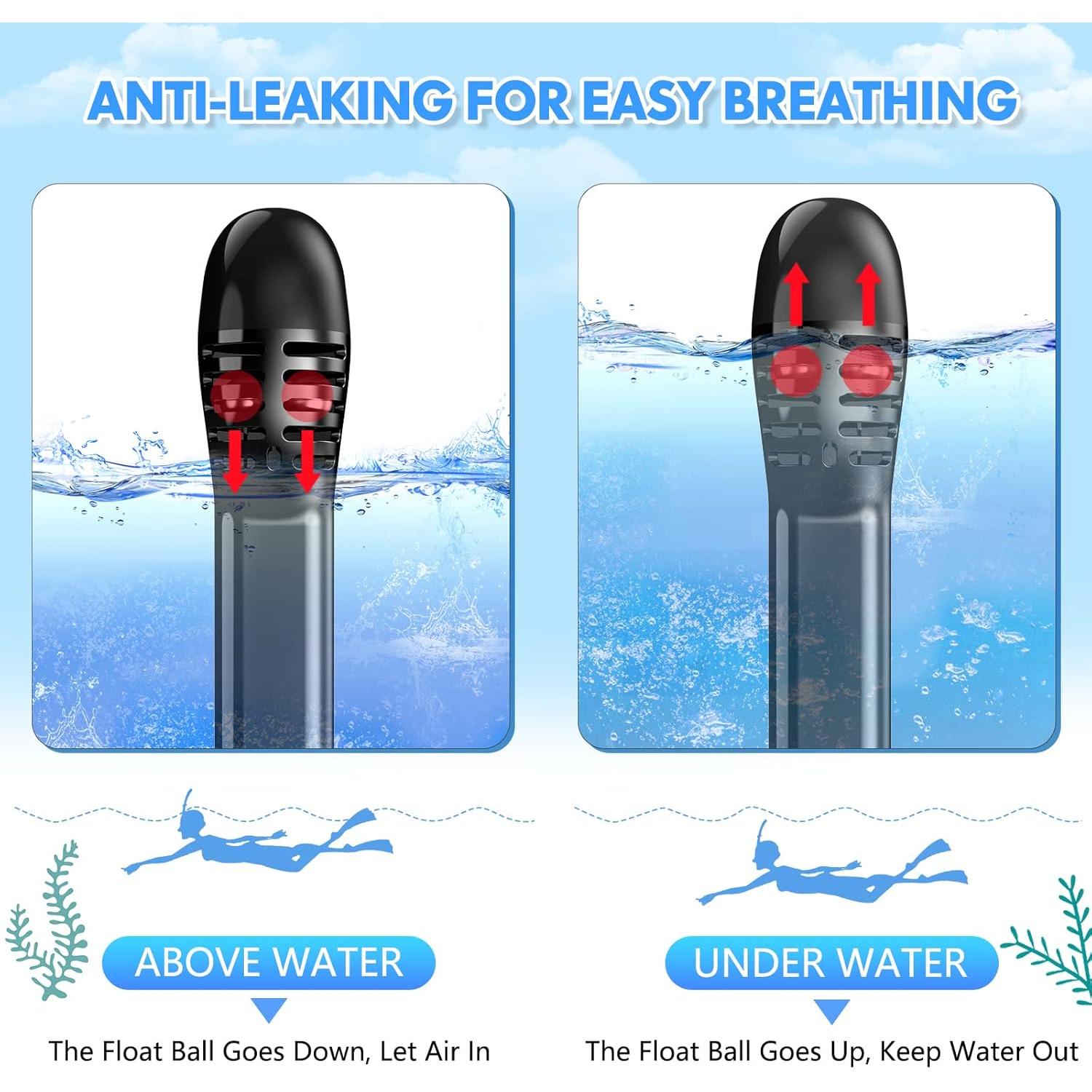 Máscara de Snorkel Hydroview HO001 180° Antivaho S/M