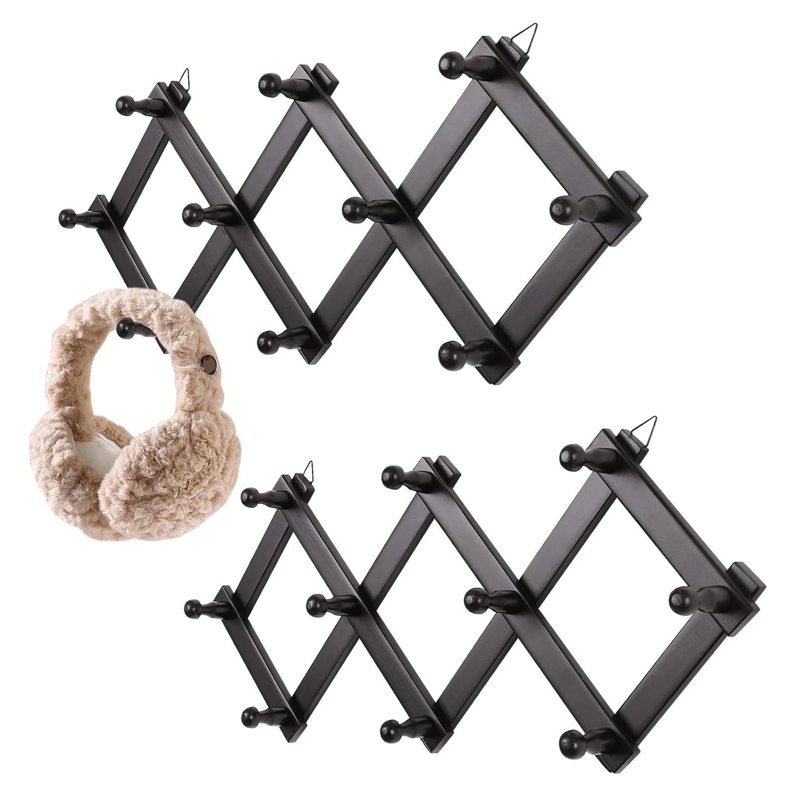 Soporte para Sombreros de Madera SCUNDA 2 Paquetes Ajustable