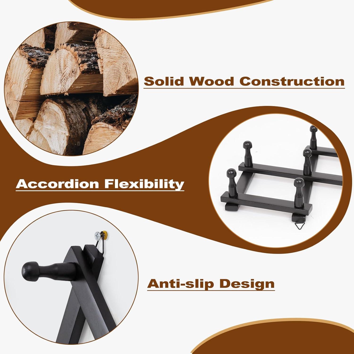 Soporte para Sombreros de Madera SCUNDA 2 Paquetes Ajustable