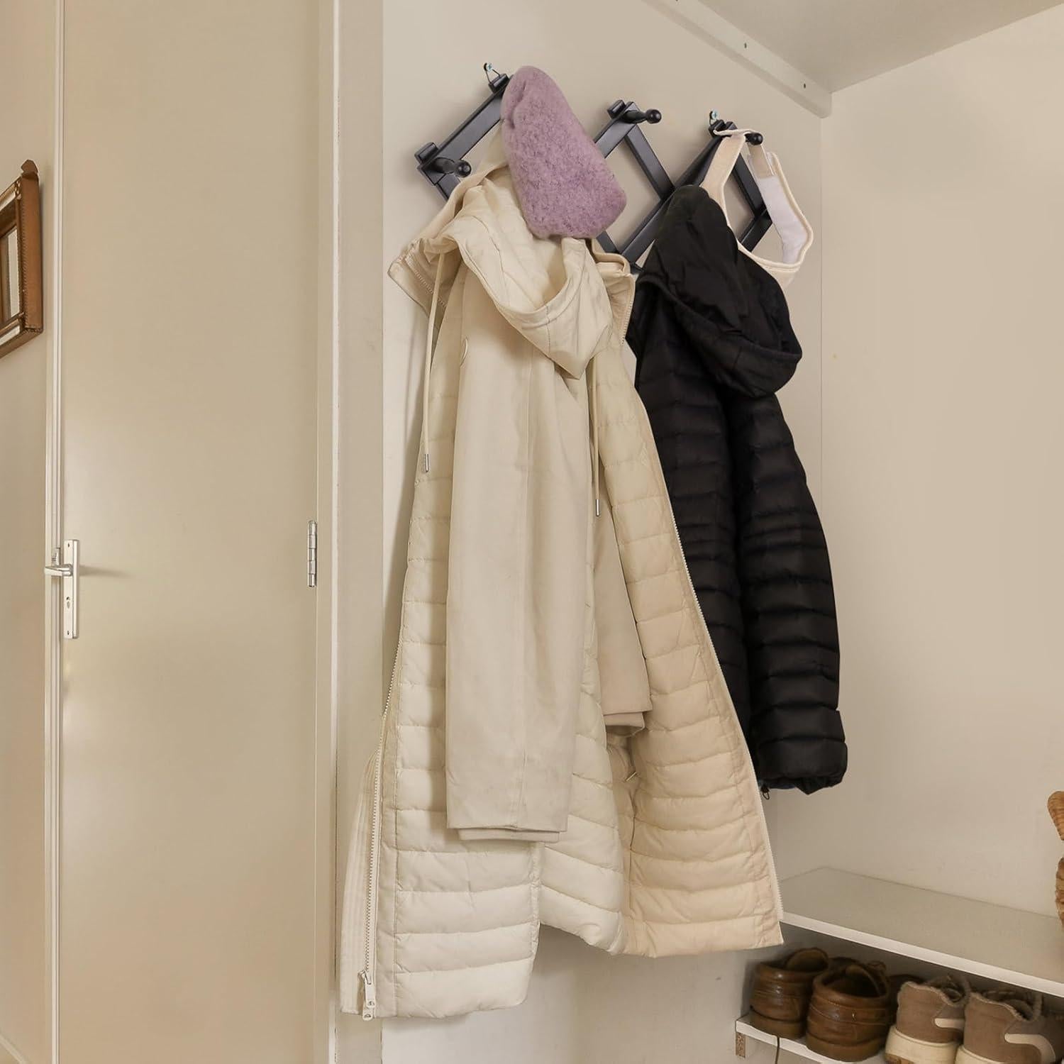 Soporte para Sombreros de Madera SCUNDA 2 Paquetes Ajustable