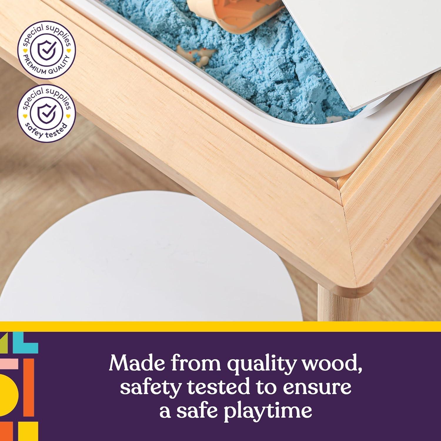 Mesa Sensorial para Niños Suministros Especiales 2 Bins