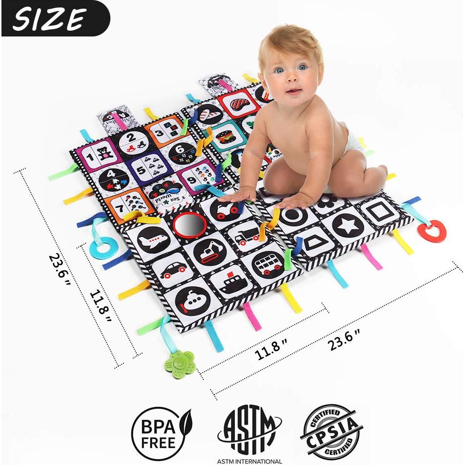 Alfombra de Juego Teytoy para Bebés - Espejo y Juguetes 4 en 1