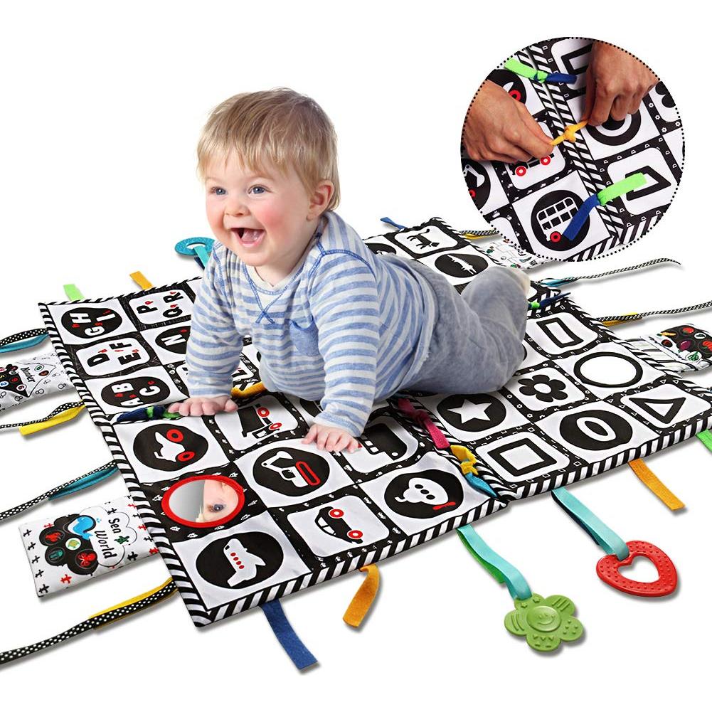 Alfombra de Juego Teytoy para Bebés - Espejo y Juguetes 4 en 1