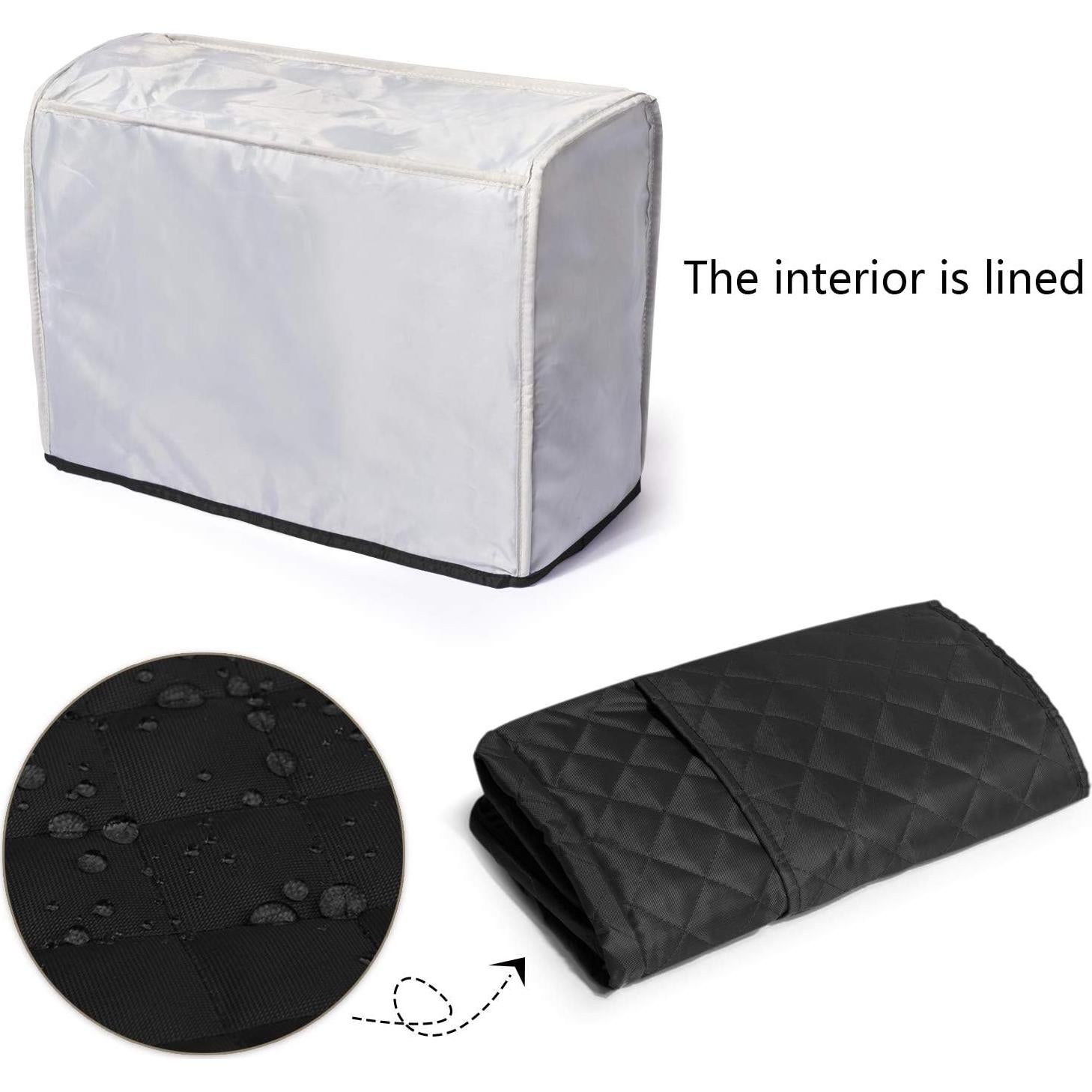 Cubierta de Polvo Luxja para Máquina de Coser Negra 44.5x20.3x34.3cm