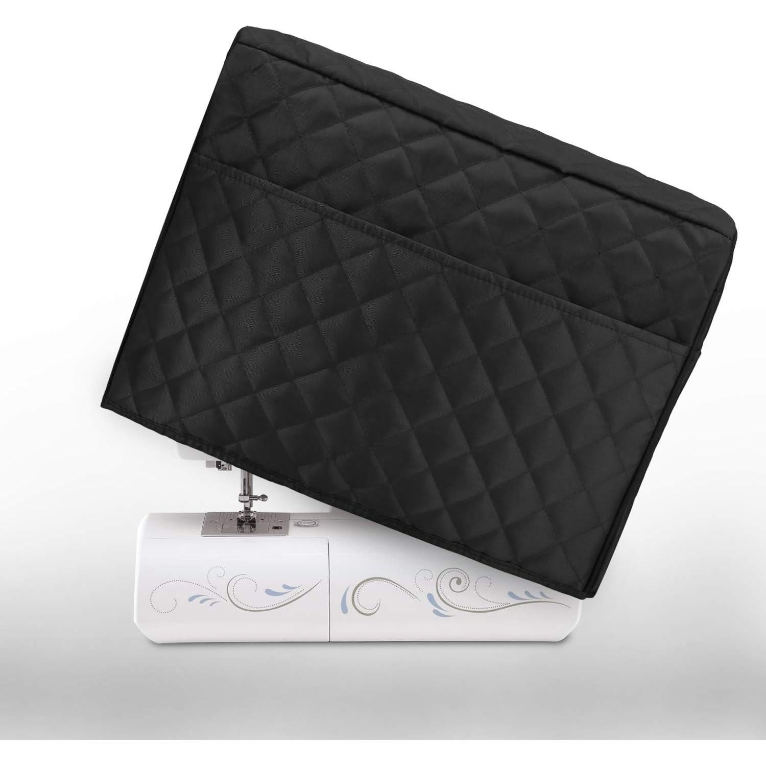 Cubierta de Polvo Luxja para Máquina de Coser Negra 44.5x20.3x34.3cm