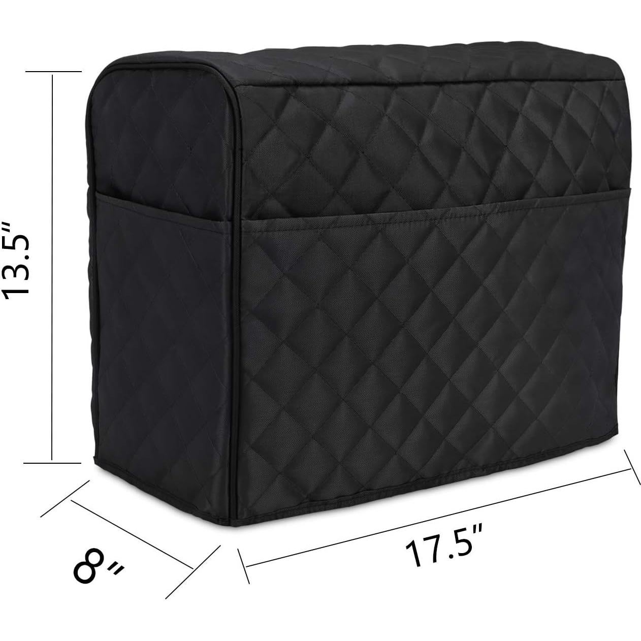 Cubierta de Polvo Luxja para Máquina de Coser Negra 44.5x20.3x34.3cm