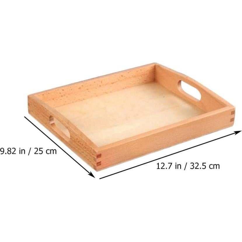 Bandeja de Madera Ovalada NUOBESTY 32.5x25cm para Servir