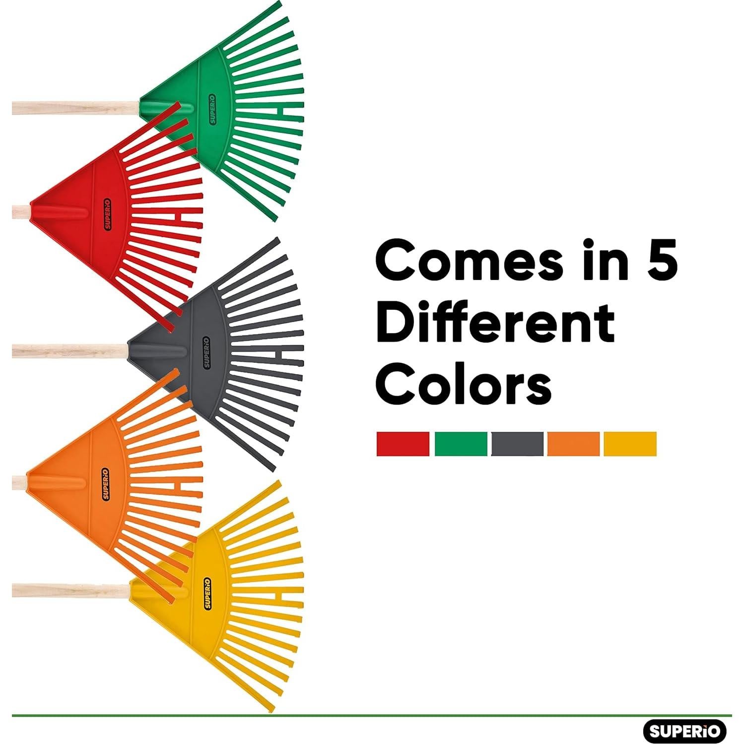 Rastrillo de Jardín Superio para Niños - Paquete de 2 Verde