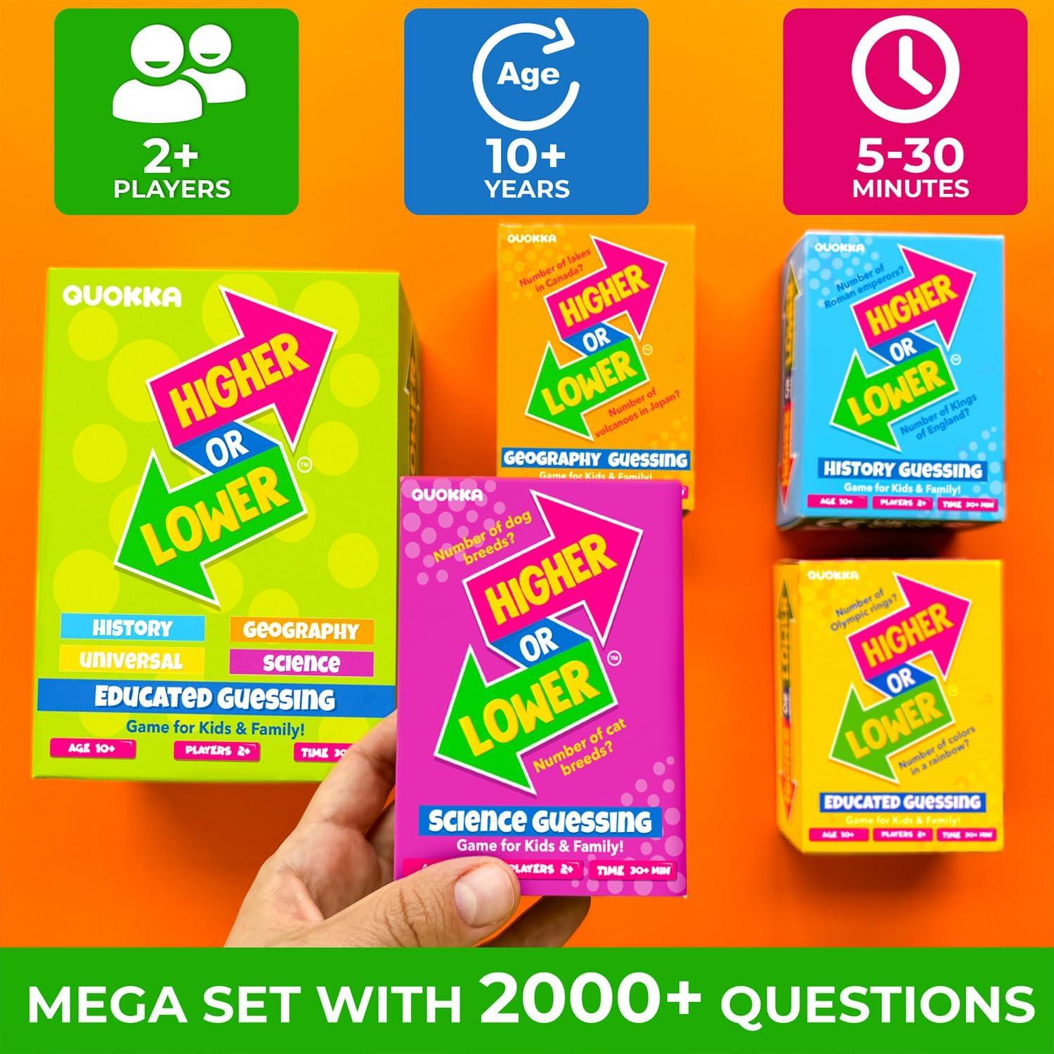 QUOKKA Trivia Juego de Mesa Familiar 2.0 - 2000 Preguntas