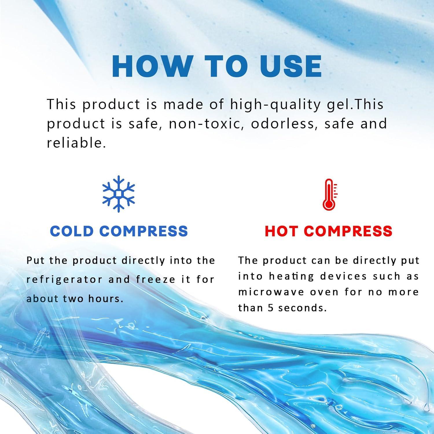 3PCS Almohadillas Frías Reutilizables Ruheaou para Alivio Postparto