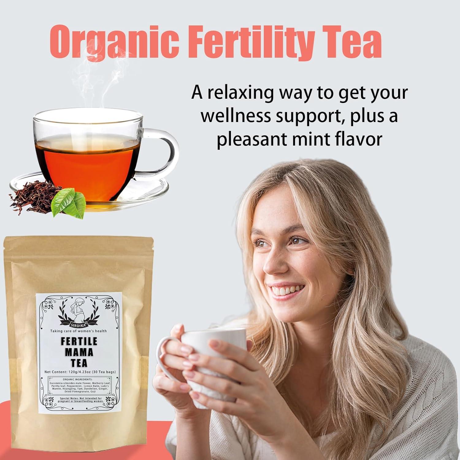 Té Orgánico Fertile Mama Nichalous 120g - 30 Bolsitas Sin Cafeína