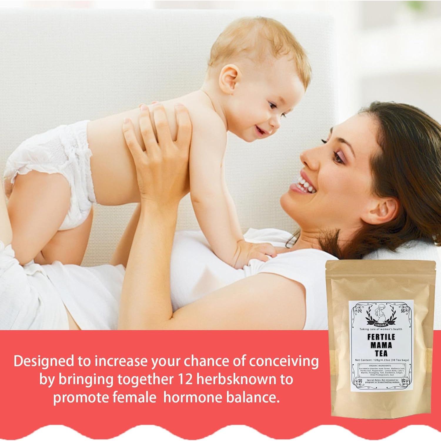 Té Orgánico Fertile Mama Nichalous 120g - 30 Bolsitas Sin Cafeína