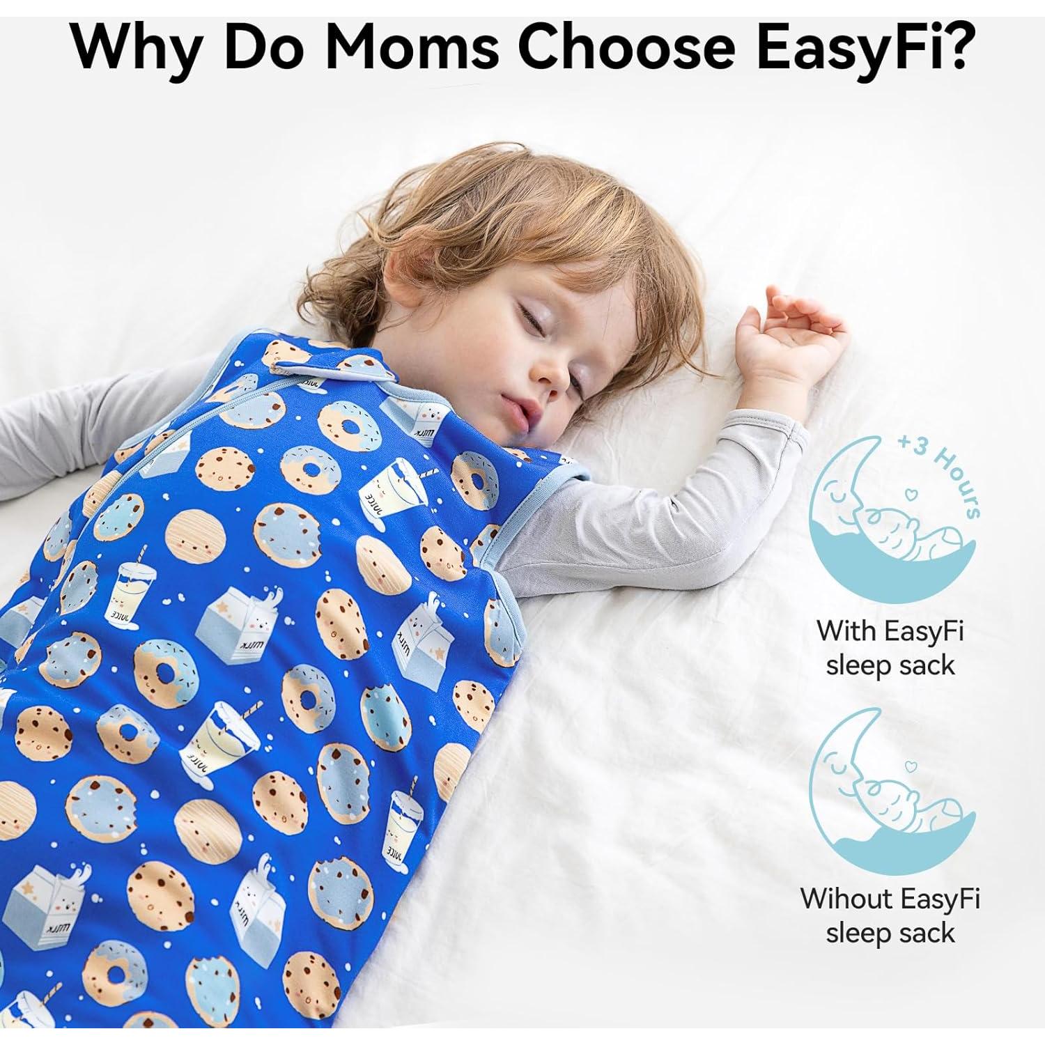 Saco de dormir unisex EasyFi 0-6 meses 1.0 Tog bambú