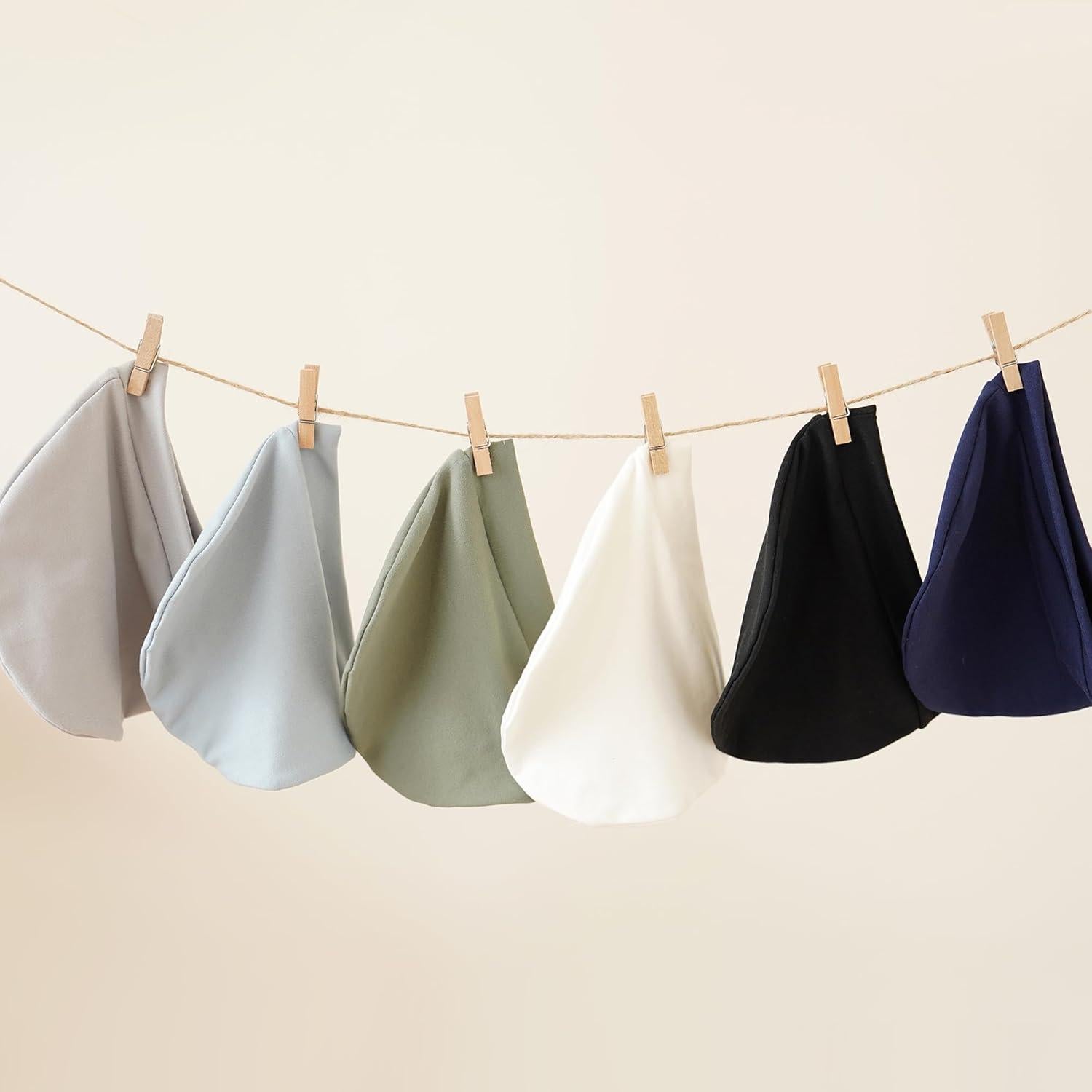 Konssy Paquete de 6 Gorras Suaves para Bebés 0-6 Meses