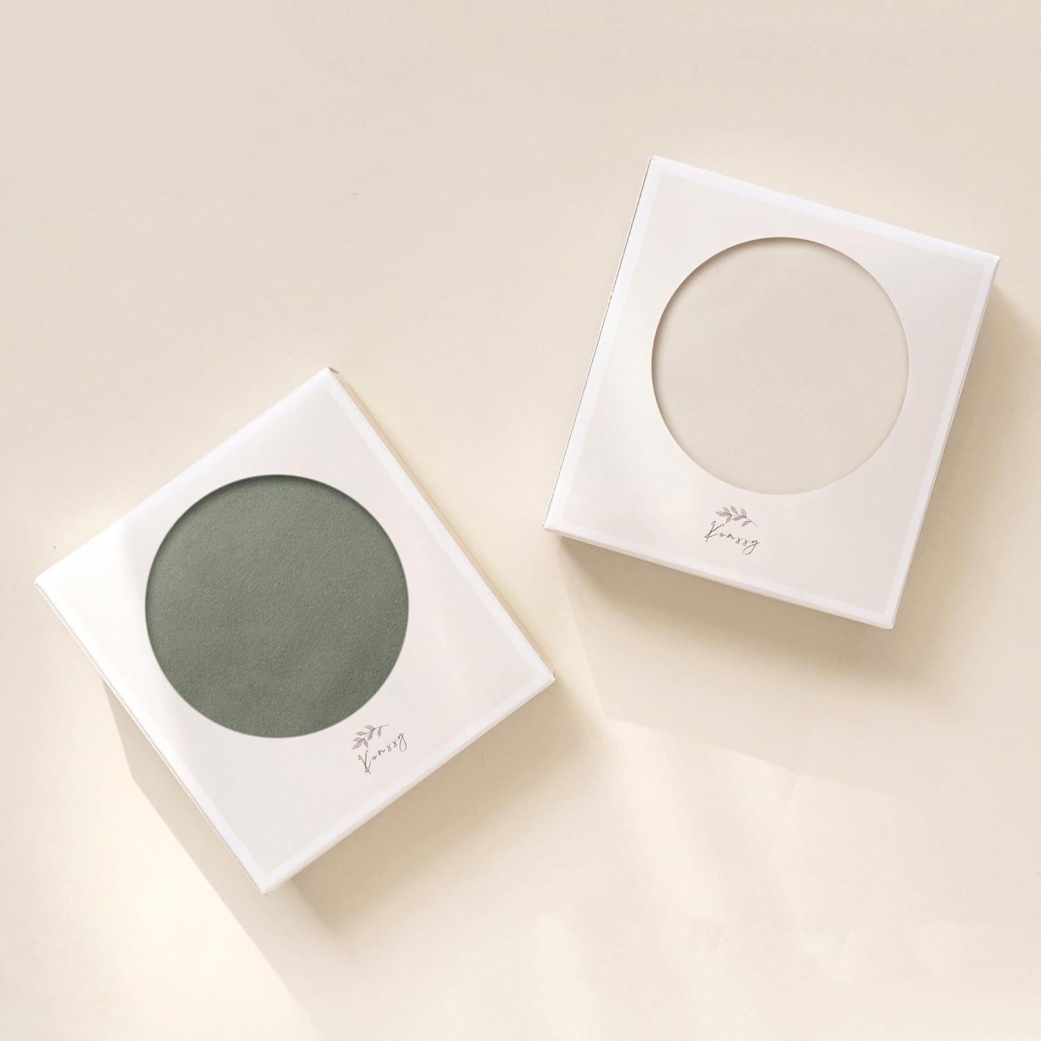 Konssy Paquete de 6 Gorras Suaves para Bebés 0-6 Meses