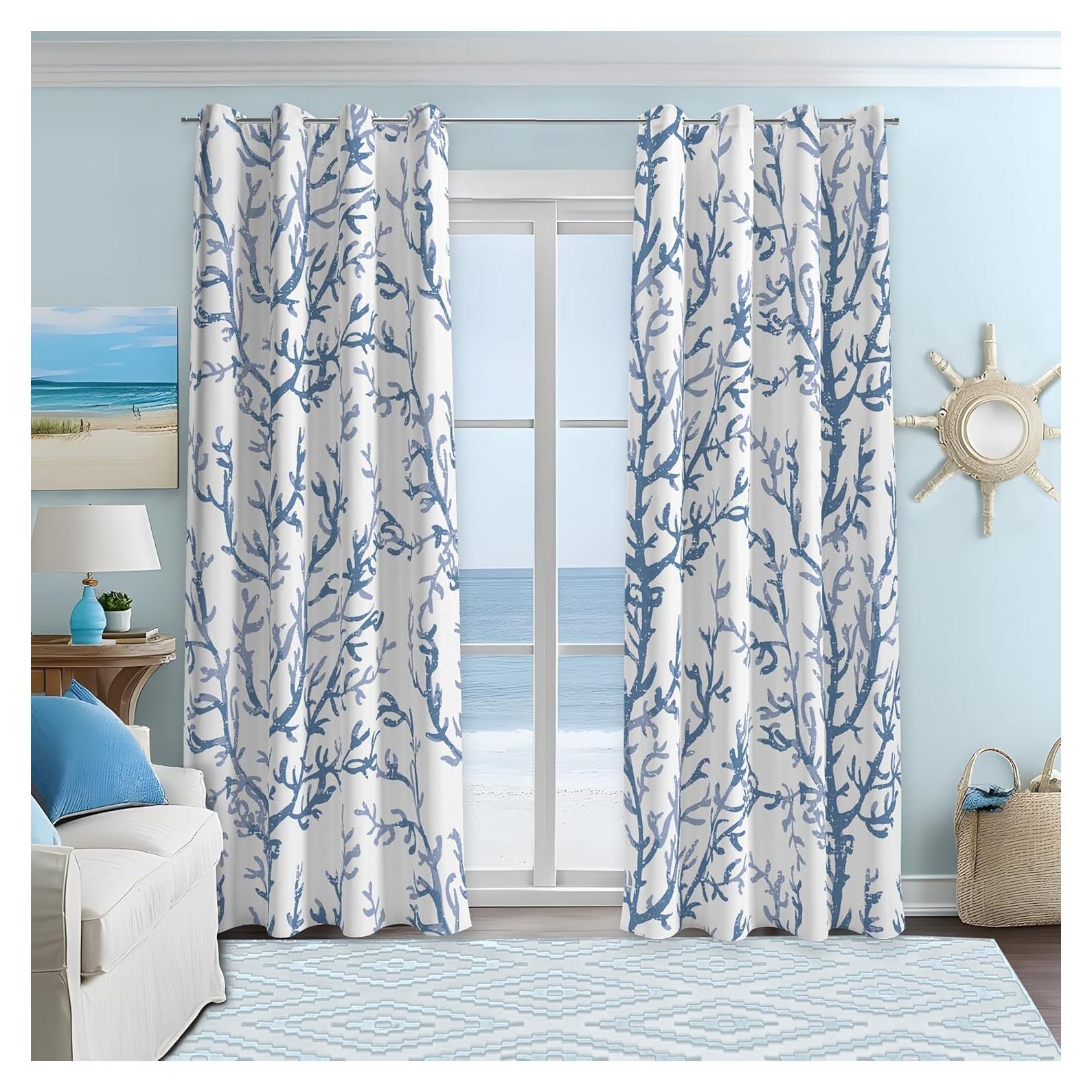 Cortinas Decorativas Weesire Costera 50% Bloqueo Luz 132x160 cm