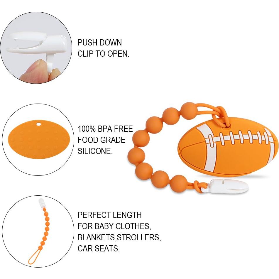 Mordedor de Silicona Cuebo Fútbol Americano para Bebés