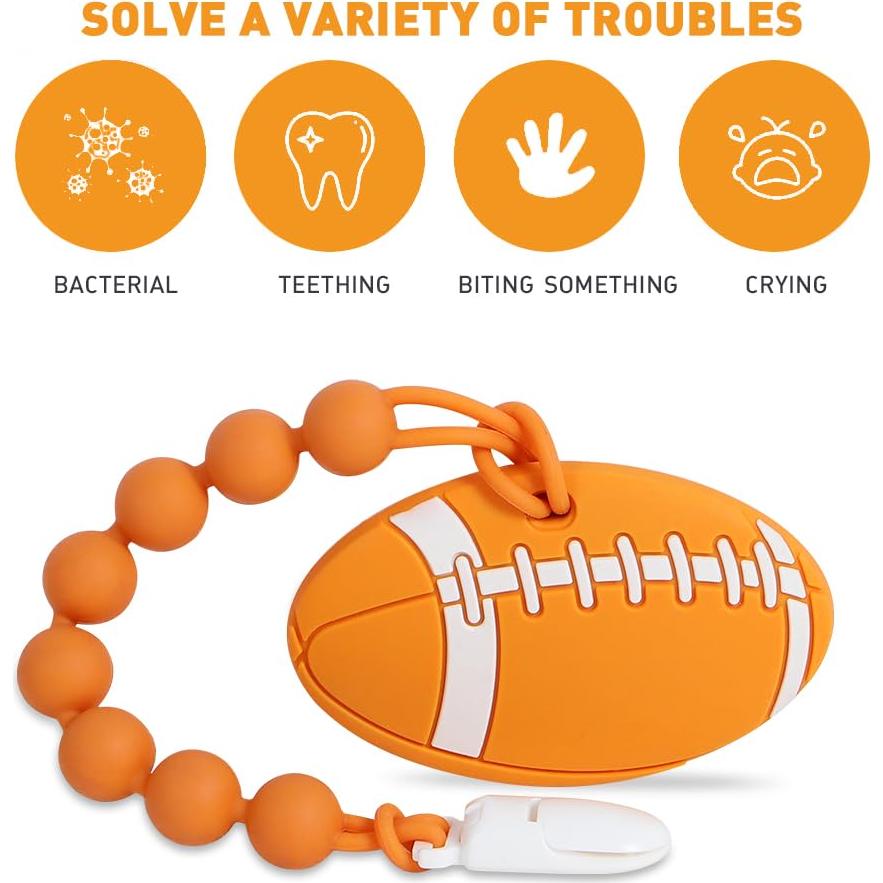 Mordedor de Silicona Cuebo Fútbol Americano para Bebés