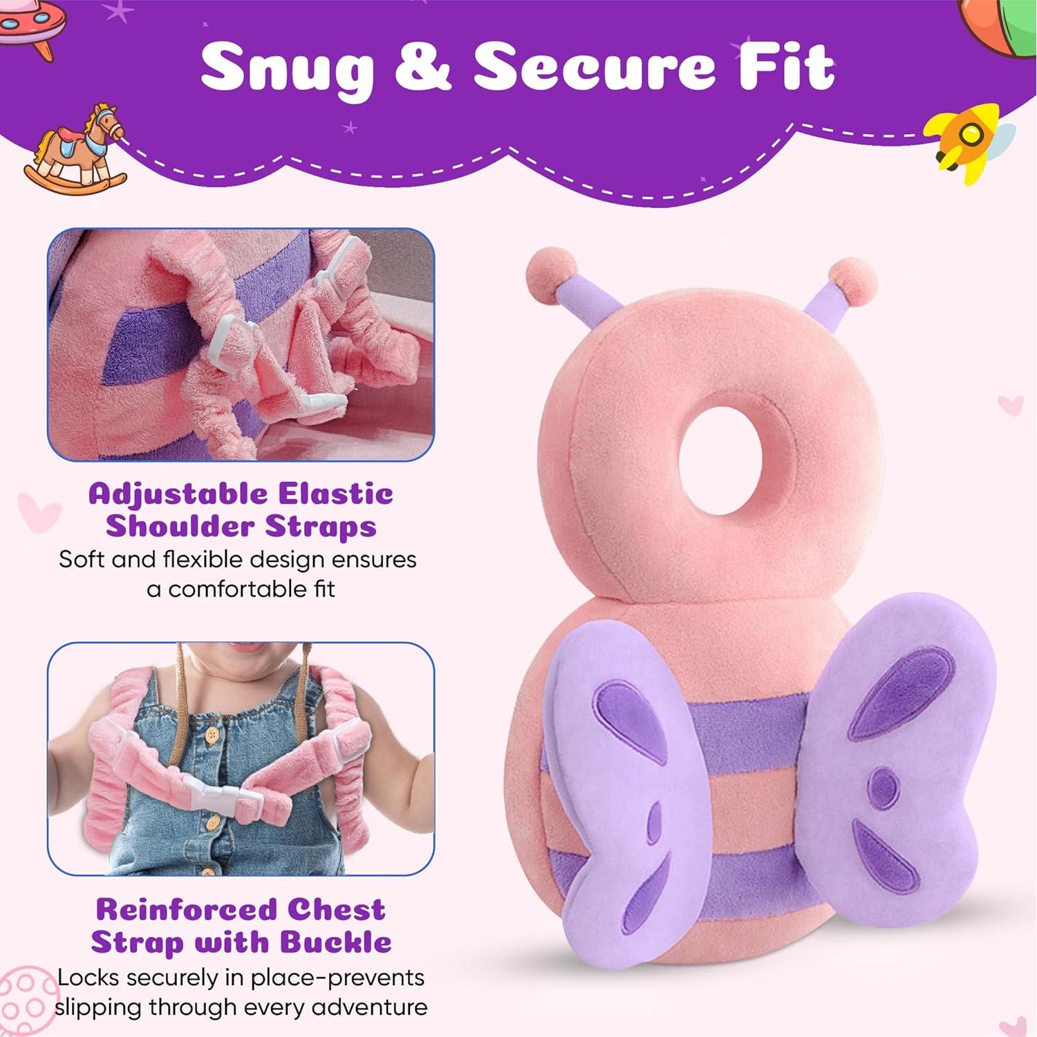 Mochila Protectora de Cabeza HippoBaby - Cojín de Seguridad Bebé