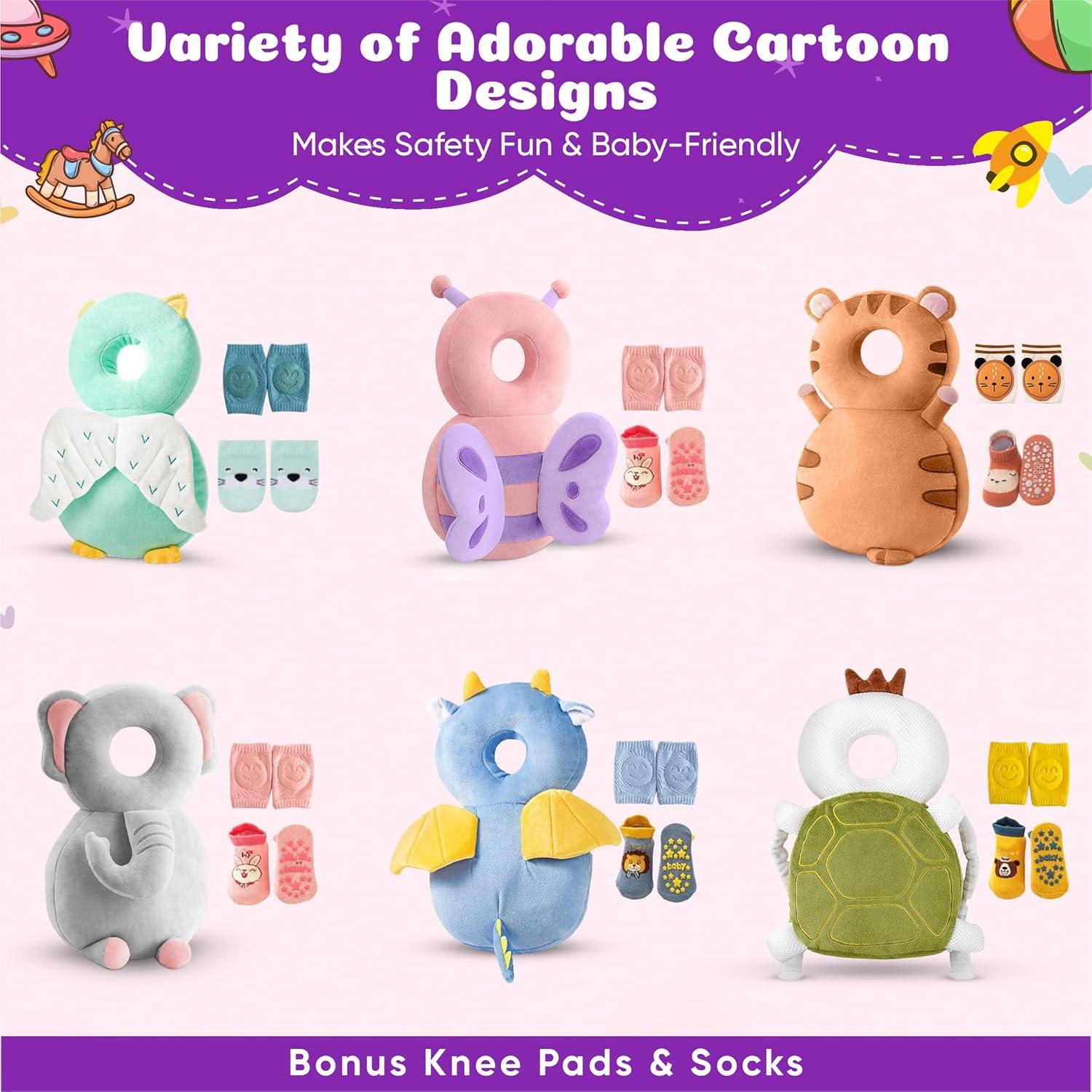 Mochila Protectora de Cabeza HippoBaby - Cojín de Seguridad Bebé