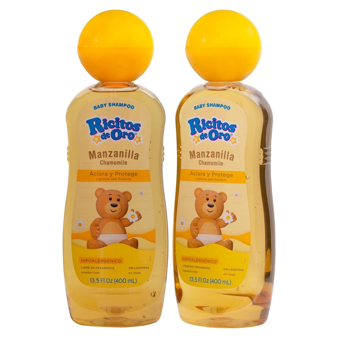 Champú para Bebés Ricitos de Oro 400 ml x2 Manzanilla Hipoalergénico