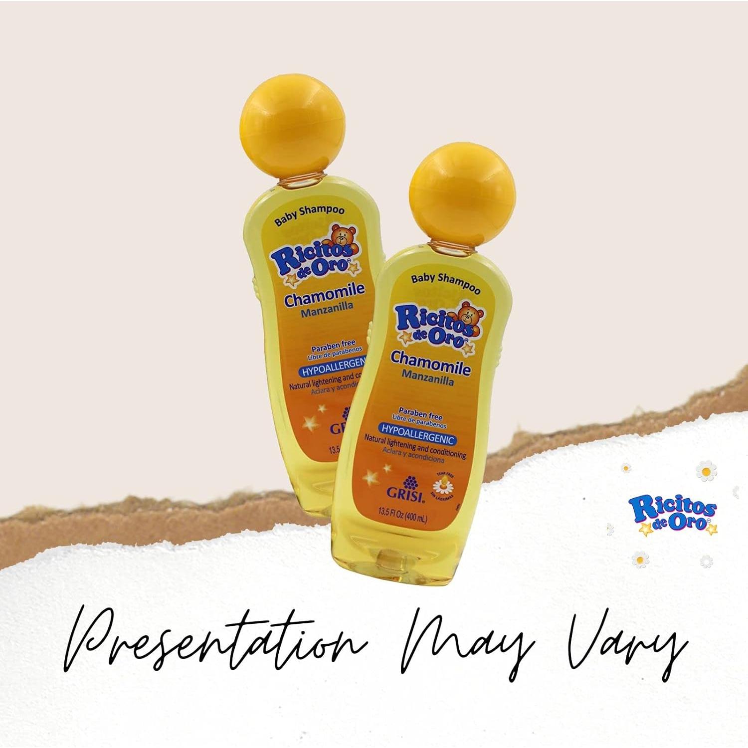 Champú para Bebés Ricitos de Oro 400 ml x2 Manzanilla Hipoalergénico