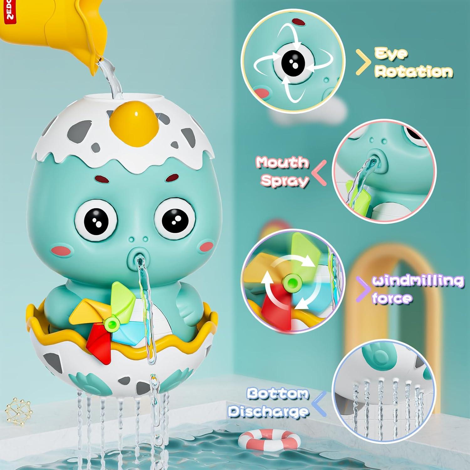 Juguetes de baño DOLIVE para niños 1-3 años, pista deslizante