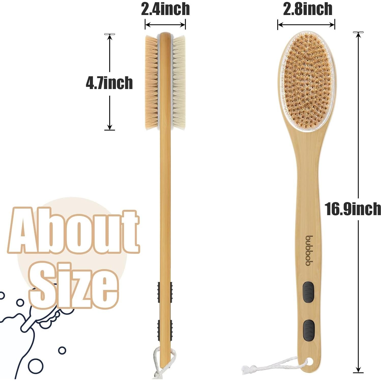 Esponja de Espalda Bubbob con Mango Largo 43 cm - Exfoliador Ducha