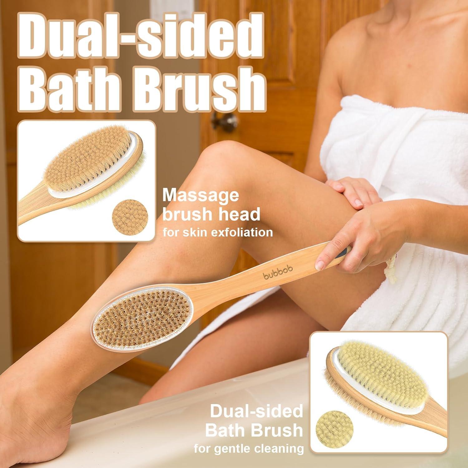 Esponja de Espalda Bubbob con Mango Largo 43 cm - Exfoliador Ducha