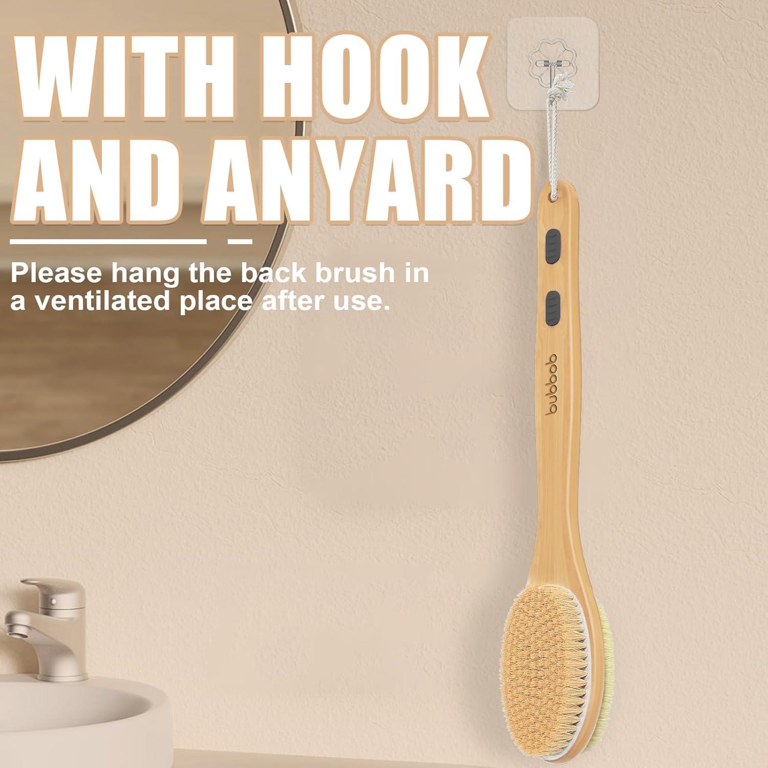 Esponja de Espalda Bubbob con Mango Largo 43 cm - Exfoliador Ducha