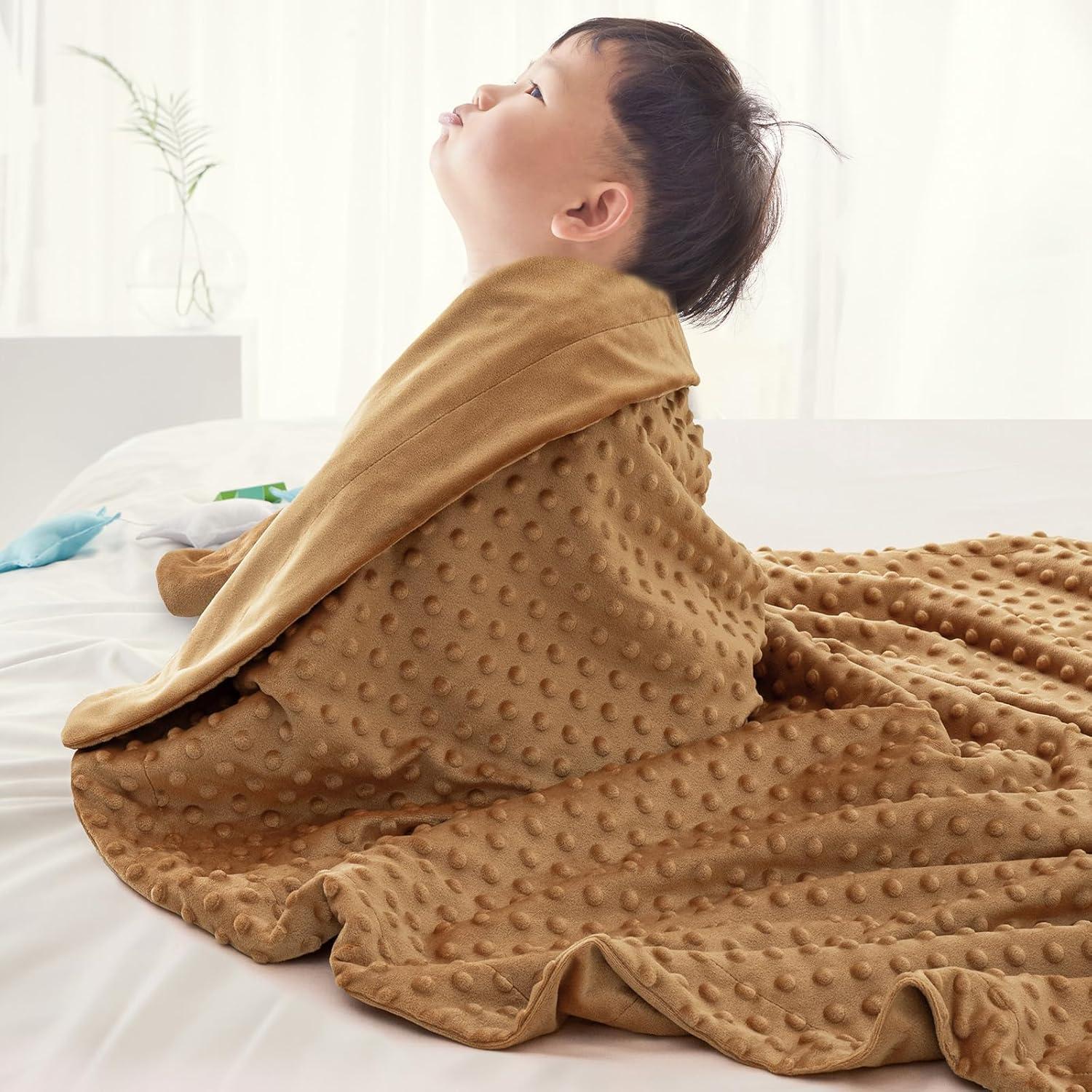 Manta Minky David's Kids 76x102 cm Color Galleta Unisex