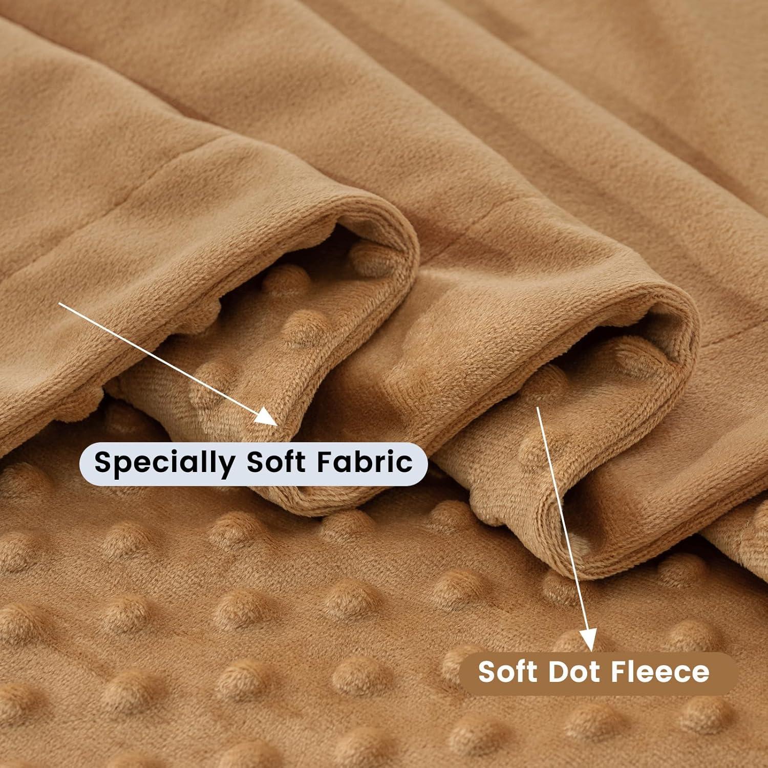 Manta Minky David's Kids 76x102 cm Color Galleta Unisex