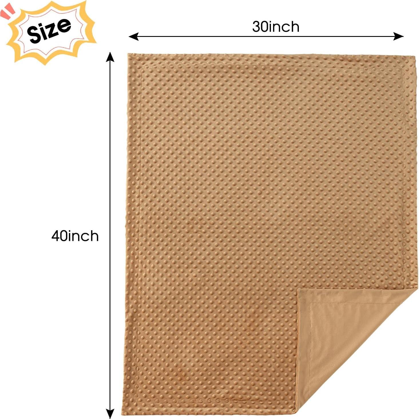 Manta Minky David's Kids 76x102 cm Color Galleta Unisex